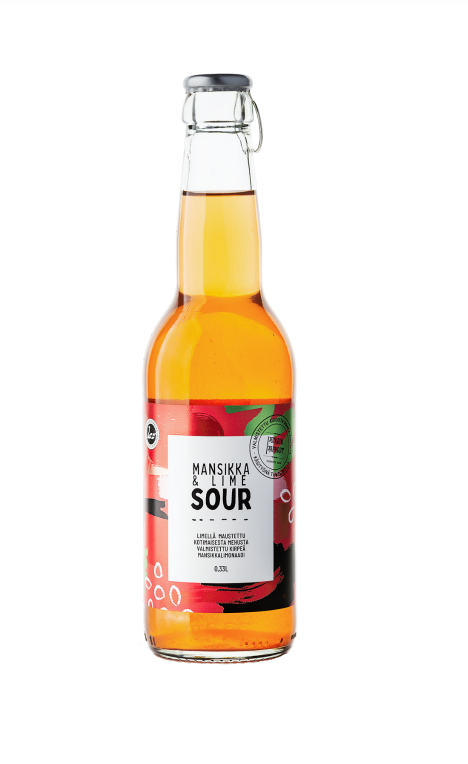Sour Mansikka-Lime 0,33l
