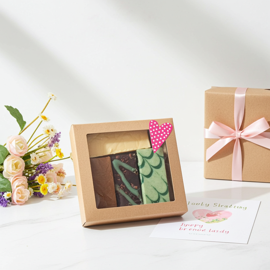 Fudge-lahjapakkaus, keskikokoinen