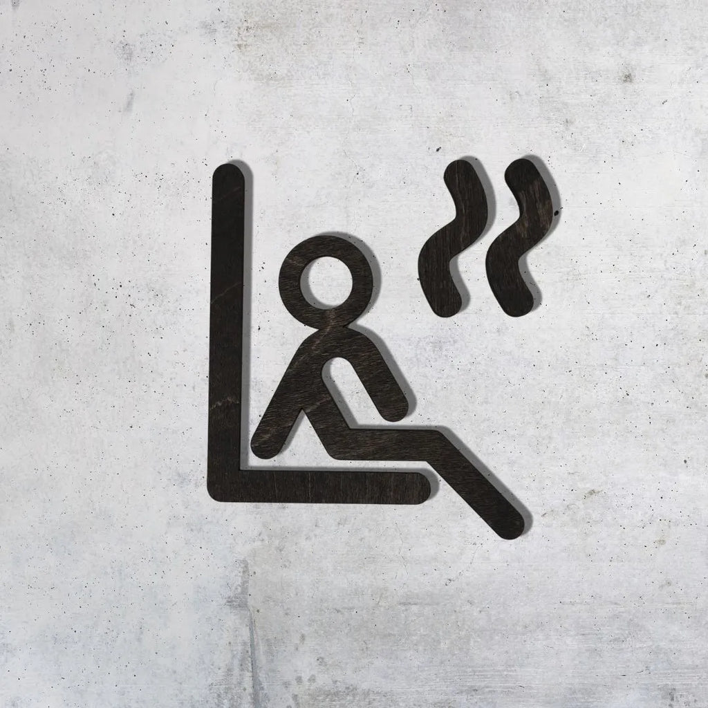 Puinen saunakyltti | Rento