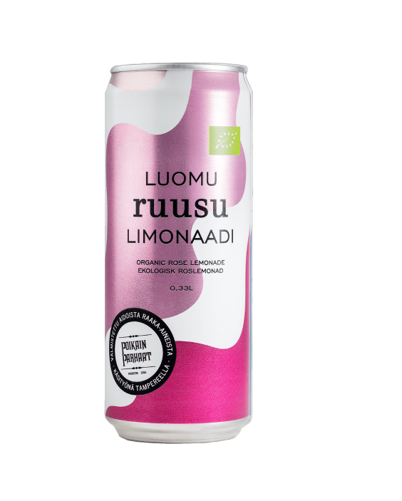 Ruusulimonadi, Luomu 0,33l tölkki
