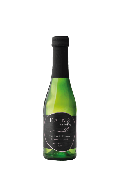 Kaino Drinks Raparperi & Ruusu-kuohujuoma, Luomu