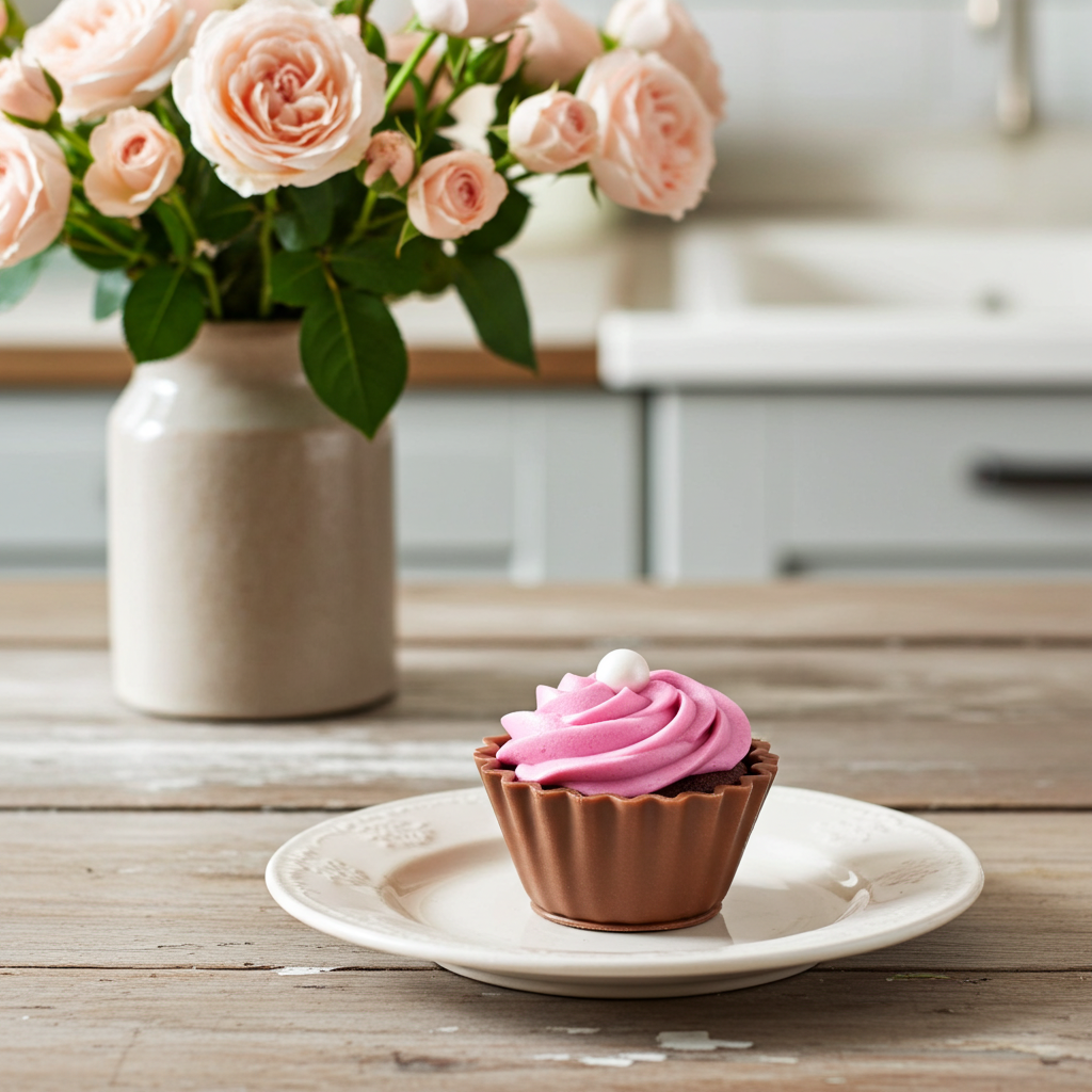 Vadelmakuppikakkukonvehti