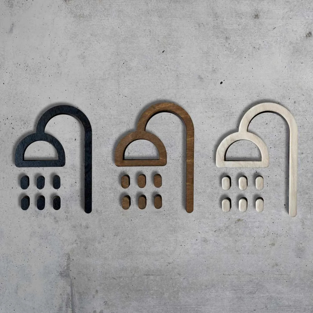 Puinen opastekyltti | Suihku