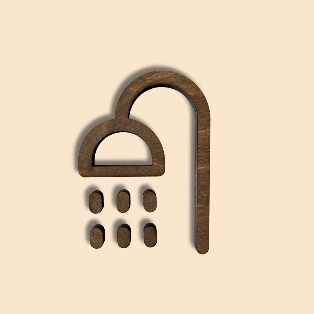 Puinen opastekyltti | Suihku