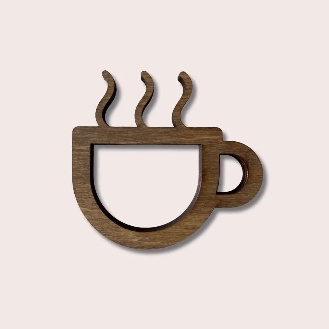 Puinen kahvihuone-opaste toimistoon