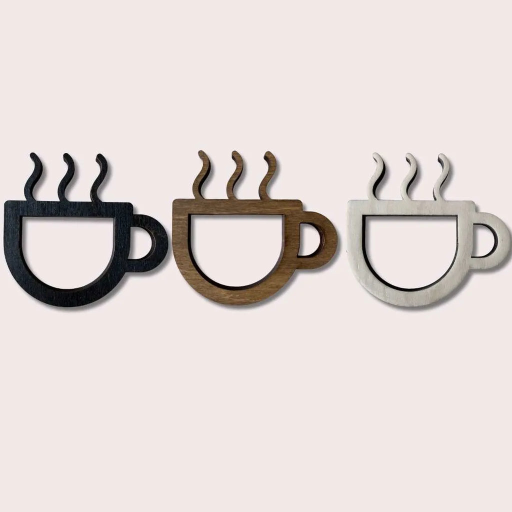 Puinen kahvihuone-opaste toimistoon