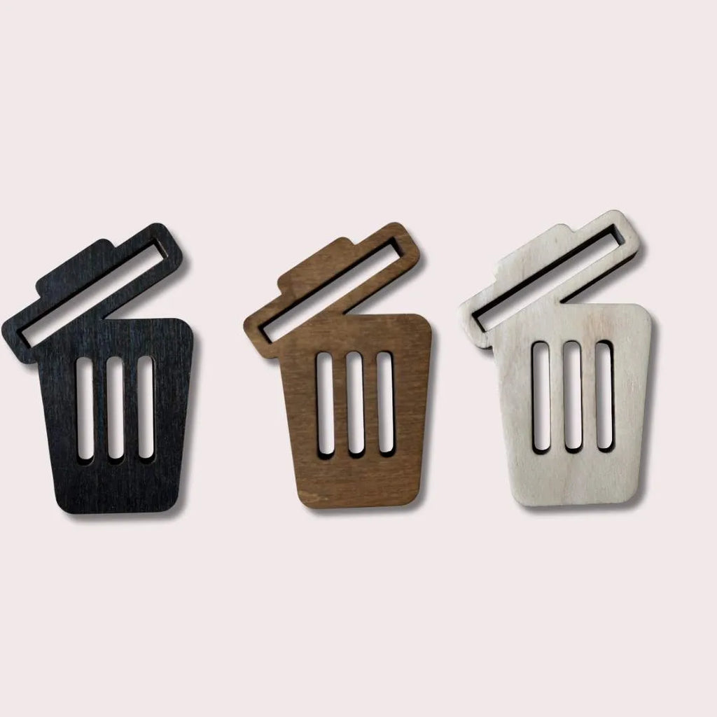 Puinen roskakorimerkki