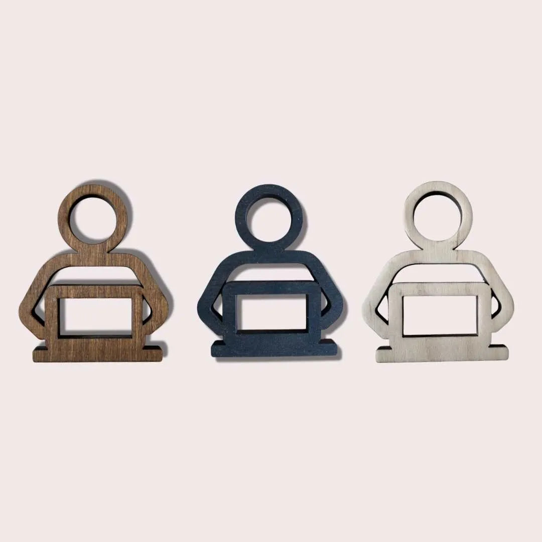 Puinen työhuone-opaste